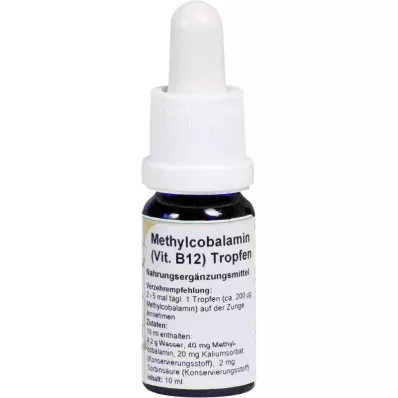 Méthylcobalamine Vitamine B12 en gouttes (10 ml)