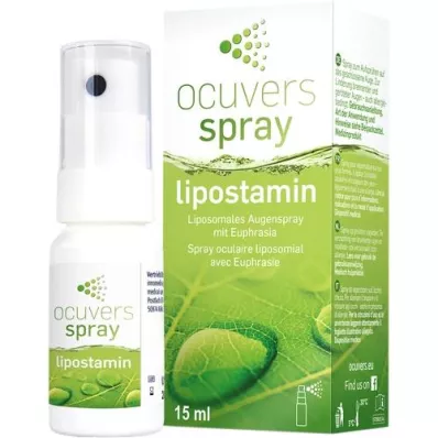 OCUVERS spray lipostamin pour les yeux avec euphraise, 15 ml