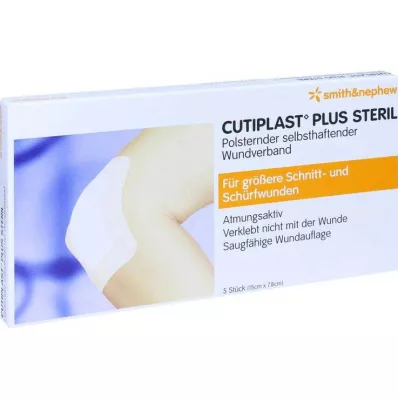 CUTIPLAST Pansement Plus stérile 7,8x15 cm, 5 pces CUTIPLAST Pansement Plus stérile 7,8x15 cm, 5 pces