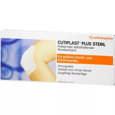 Cutiplast Plus Bandage stérile 10x24,8 cm, 5 pc