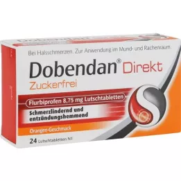 DOBENDAN Direct sans sucre Flurbiprofen 8,75mg Lut, 24 pces