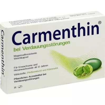 CARMENTHIN en cas de troubles digestifs msr.capsules molles, 14 pc