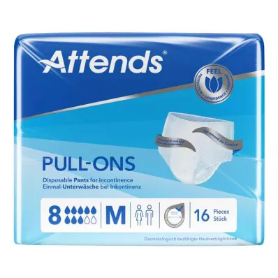 Attends Pull-Ons 8 moyen, 16 pc Attends Pull-Ons 8 moyen, 16 pc