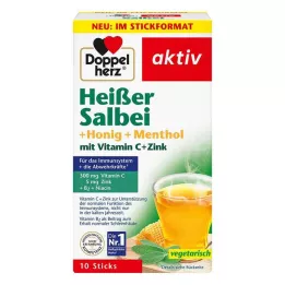 DOPPELHERZ Granulés de sauge chaude+miel+menthol, 10 pces