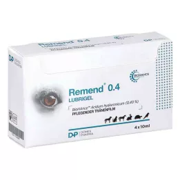 REMEND Lubrigel pour chien/chat/cheval, 4X10 ml