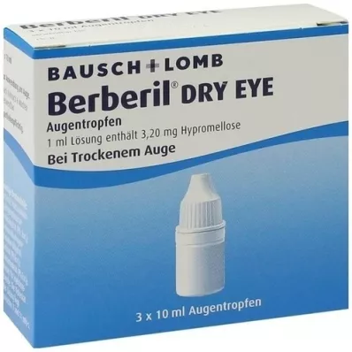 BERBERIL Gouttes pour les yeux Dry Eye, 3X10 ml