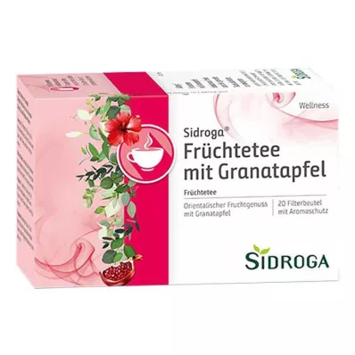 Thé aux fruits Sidroga Wellness avec sac filtrant à la grenade, 20X2,0 g Thé aux fruits Sidroga Wellness avec sac filtrant à la grenade, 20X2,0 g