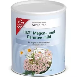 H&amp;S Tisane pour lestomac et lintestin, douce, en vrac, 100 g