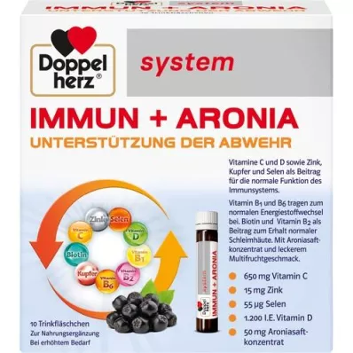 DOPPELHERZ Ampoules Immun+Aronia system, 10 pces