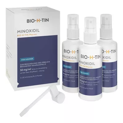 MINOXIDIL BIO-H-TIN Pharma 50 mg/ml Spray Lsg, 3X60 ml