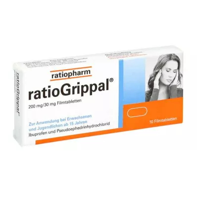 Ratiogrippal 200 mg/30 mg comprimés pelliculés (10 pièces)
