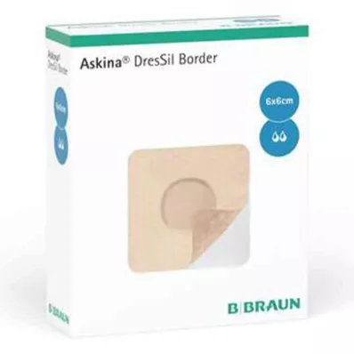 ASKINA DresSil Border Sil.Schaumst.V.6x6 cm, 10 pces