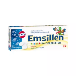 EMSILLEN Pastilles pour la gorge Kinder Vanille, 20 pcs