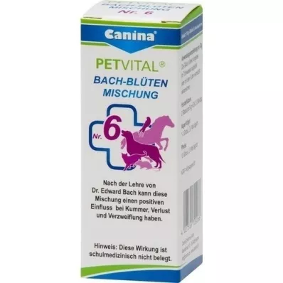 PETVITAL Fleurs de Bach No 6, granules vet., 10 g