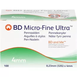 BD MICRO-FINE ULTRA Aiguilles pour stylo 0,23x4 mm, 100 pces