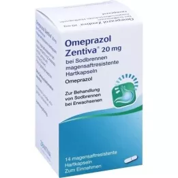OMEPRAZOL Zentiva 20 mg pour les brûlures destomac, 14 pces
