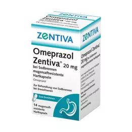 OMEPRAZOL Zentiva 20 mg pour les brûlures destomac, 14 pces
