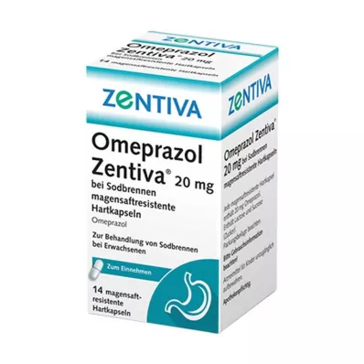 Omeprazole Zentiva 20 mg pour les brûlures destomac, 14 pc Omeprazole Zentiva 20 mg pour les brûlures destomac, 14 pc