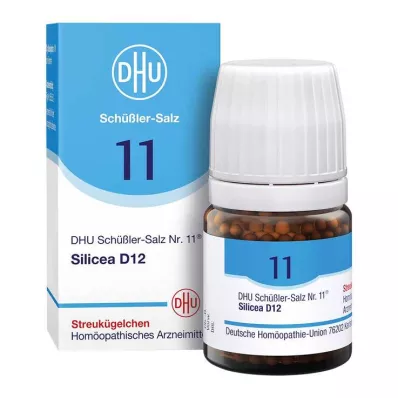 DHU Sel de Schüßler n° 11 Silicea D12 globules, 10 g DHU Sel de Schüßler n° 11 Silicea D12 globules, 10 g