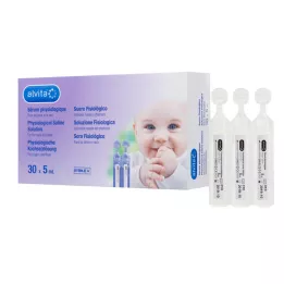 ALVITA Ampoules de solution saline physiologique, 30X5 ml