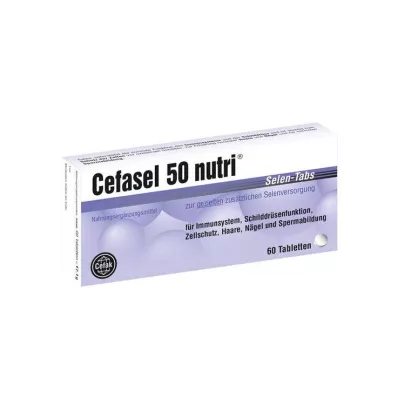 Cefasel 50 comprimés de sélénium nutri, 60 pc Cefasel 50 comprimés de sélénium nutri, 60 pc