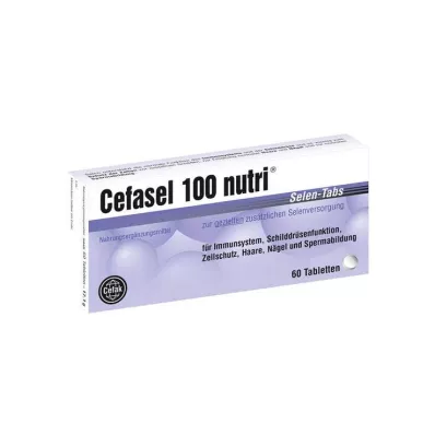 Cefasel 100 comprimés de sélénium nutri, 60 pc