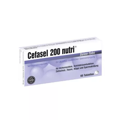 Cefasel 200 comprimés de sélénium nutri, 60 pc Cefasel 200 comprimés de sélénium nutri, 60 pc