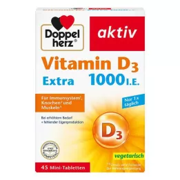 DOPPELHERZ Vitamine D3 1000 I.E. EXTRA Comprimés, 45 pc