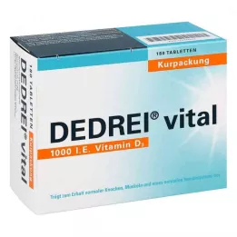 DEDREI Coffret de cure de comprimés vitaux, 180 pièces