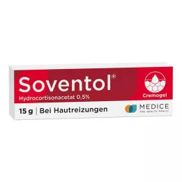 SOVENTOL Crème à lacétate dhydrocortisone 0,5%, 15 g