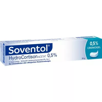 SOVENTOL Crème à lacétate dhydrocortisone 0,5%, 30 g