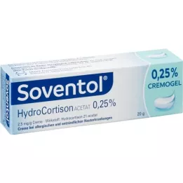 SOVENTOL Crème à lacétate dhydrocortisone 0,25%, 20 g