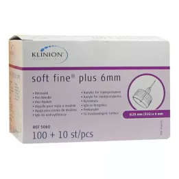 SOFT FINE plus canules 6 mm 31 G 0,25 mm, 110 pces