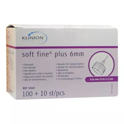Canule Soft Fine Plus 0,25x6 mm 31G CPC, 110 pc