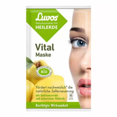 Luvos Natural Cosmetics Masque vital à largile cicatrisante, 2x7,5 ml