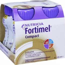 FORTIMEL Compact 2.4 goût cappuccino, 4X125 ml