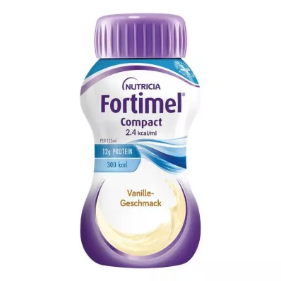 Fortimel Compact 2.4 arôme vanille, 4X125 ml Fortimel Compact 2.4 arôme vanille, 4X125 ml