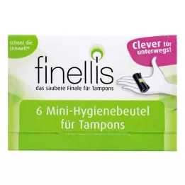 FINELLIS Mini-sachets hygiéniques pour tampons en voyage, 6 pces
