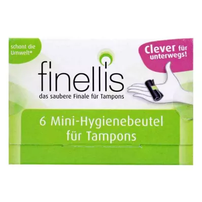 Mini sacs hygiéniques Finellis pour tampons en déplacement (6 pièces)