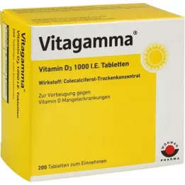 VITAGAMMA Comprimés de vitamine D3 1.000 U.I., 200 comprimés