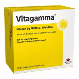 VITAGAMMA Comprimés de vitamine D3 1.000 U.I., 200 comprimés
