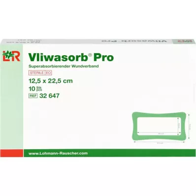 VLIWASORB Compresse Pro superabsorbante stérile 12,5x22,5 cm, 10 pces