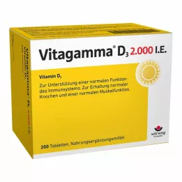 VITAGAMMA D3 2.000 I.U. Vitamine D3 NEM Comprimés, 200 pc