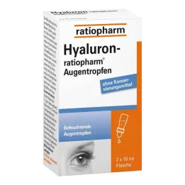 HYALURON-RATIOPHARM Gouttes pour les yeux, 2X10 ml