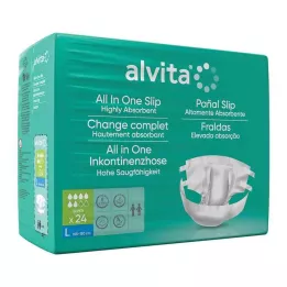 ALVITA Slip dincontinence tout-en-un super large jour, 24 pièces