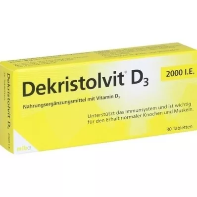 DEKRISTOLVIT Comprimés D3 2.000 U.I., 30 pièces