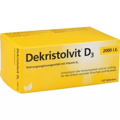 DEKRISTOLVIT Comprimés D3 2.000 U.I., 120 comprimés