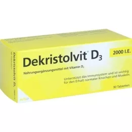 DEKRISTOLVIT Comprimés D3 2.000 I.U., 90 pièces