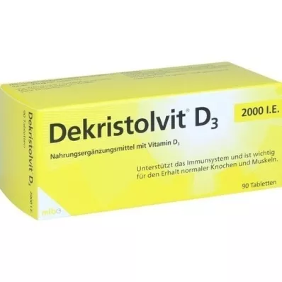 DEKRISTOLVIT Comprimés D3 2.000 I.U., 90 pièces