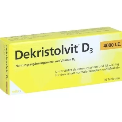 DEKRISTOLVIT Comprimés D3 4.000 U.I., 30 pièces